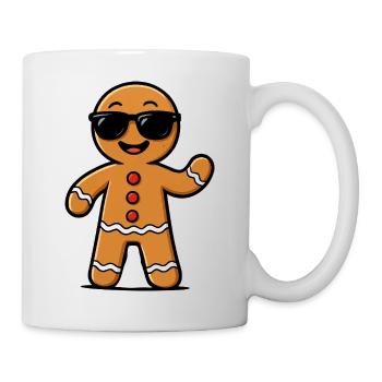 Gingerbread Man with Sunglasses - Mug - white - Right