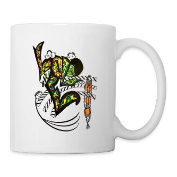"LOVE" Kaleidoscope Graffiti Letters - Mug - white - Right