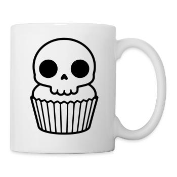 Spooky Cupcake | Halloween Skull - Mug - white - Right