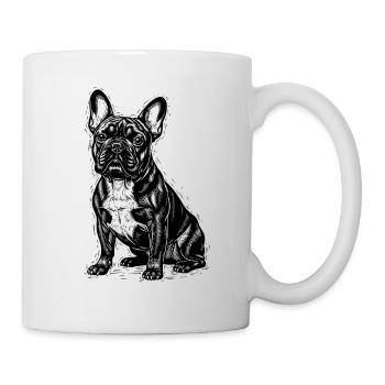 Bouledogue français drôle dicton cadeau - Mug blanc - blanc - Droite