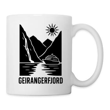 Geiranger Fjord Norway - Mug - white - Right