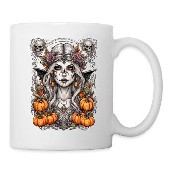 Moon Shadow Fairy with Pumpkins - Mug - white - Right