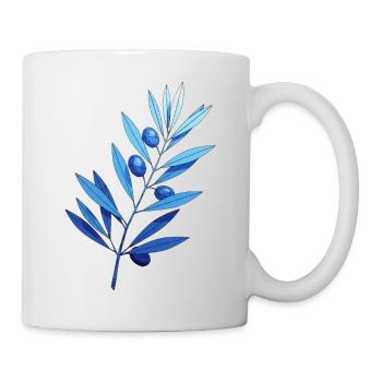 Branch | Blue leaf branches with blueberries - Mug - white - Right
