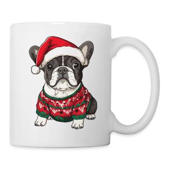 Buldog Français Chien Noël - Mug blanc - blanc - Droite