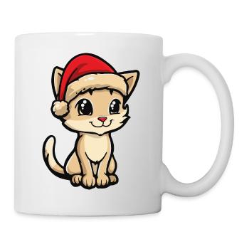Noël chat - Mug blanc - blanc - Droite