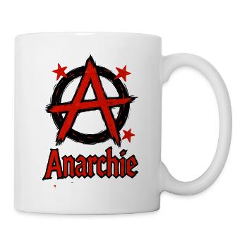 Anarchie – Punk – Revolution - Tasse - Weiß - Rechts