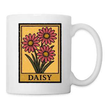 Daisy Trio Geblümter Rahmen - Tasse - Weiß - Rechts