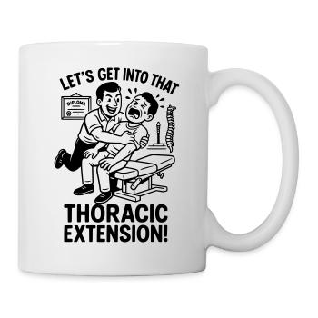 Chiropraktiker Physiotherapeut Witzig - Tasse - Weiß - Rechts