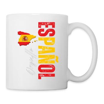 Spanish Pride, vertikales Design - Tasse - Weiß - Rechts