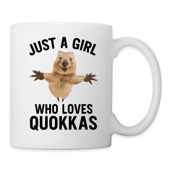 Juste une fille qui aime les quokkas - Mug blanc - blanc - Droite