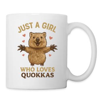 Juste une fille qui aime les quokkas - Mug blanc - blanc - Droite