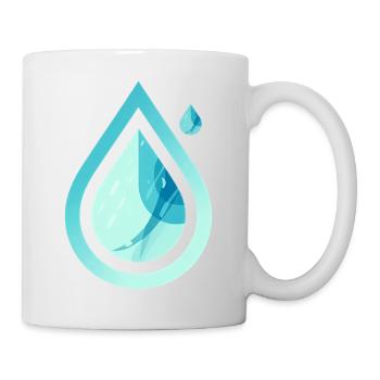 Pure Drop – Modern Water - Mug - white - Right