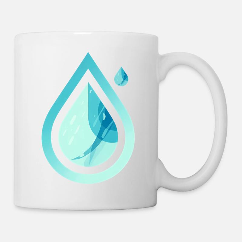 Goutte Pure – Eau Moderne - Mug blanc - blanc