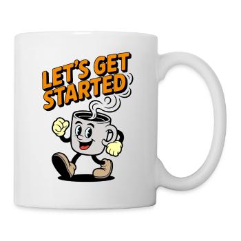 Coffee Ready to go motivational design - Mug - white - Right