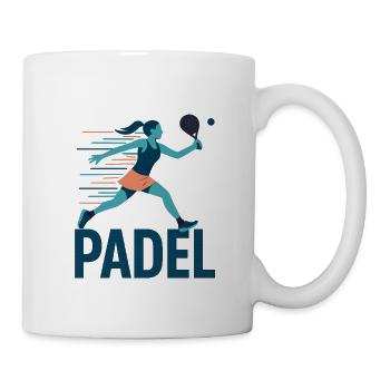 Padel Kraftsprint Logo - Tasse - Weiß - Rechts