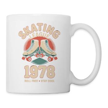 Vintage Skating - Tasse - Weiß - Rechts