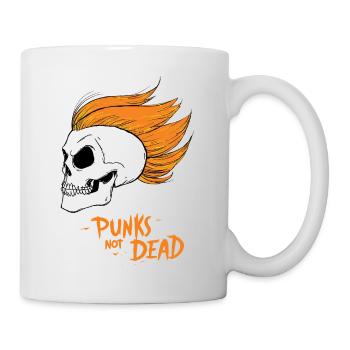 PUNKS NOT DEAD #1 - steam punk'n'roll - Mug blanc - blanc - Droite