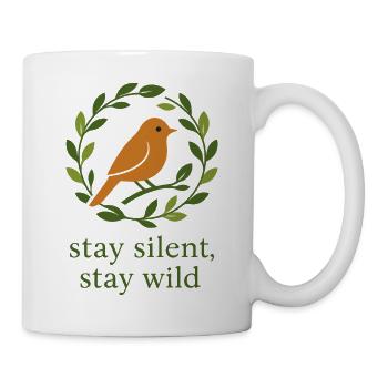 Restez silencieux, restez sauvage - Mug blanc - blanc - Droite