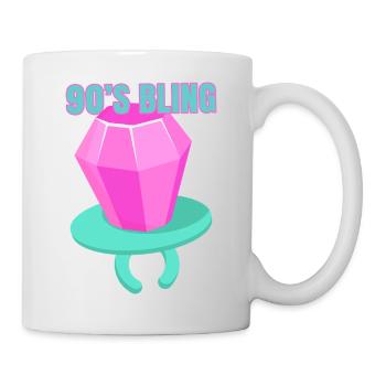 Brillant des années 90 - Humour nostalgique des années 90 - Mug blanc - blanc - Droite