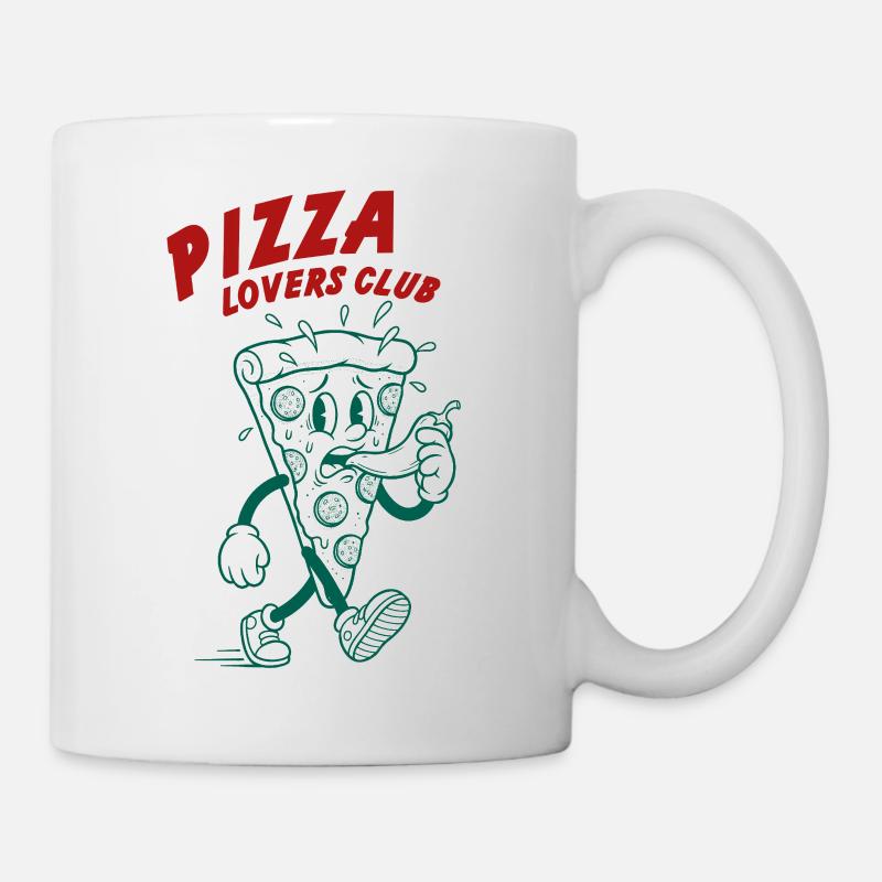 Club des amateurs de pizza - Mug blanc - blanc