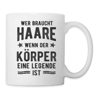 Geiler Typ mit Glatze Glatzkopf Bodybuilder - Tasse - Weiß - Rechts