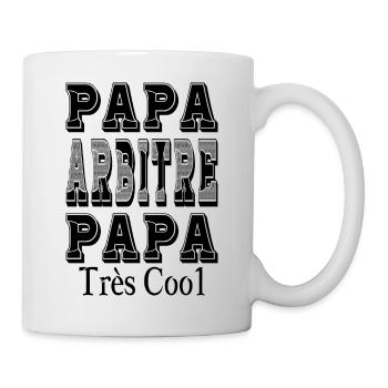 Papa Schiedsrichter Papa Sehr Cool - Tasse - Weiß - Rechts
