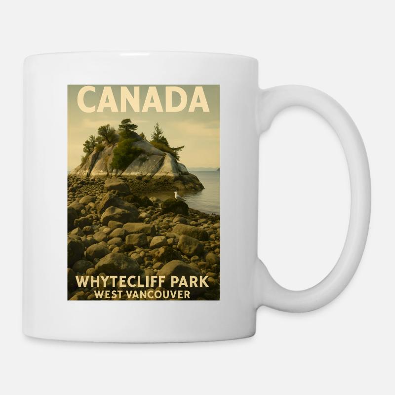 Whytecliff Park Coastline West Vancouver - Tasse - Weiß
