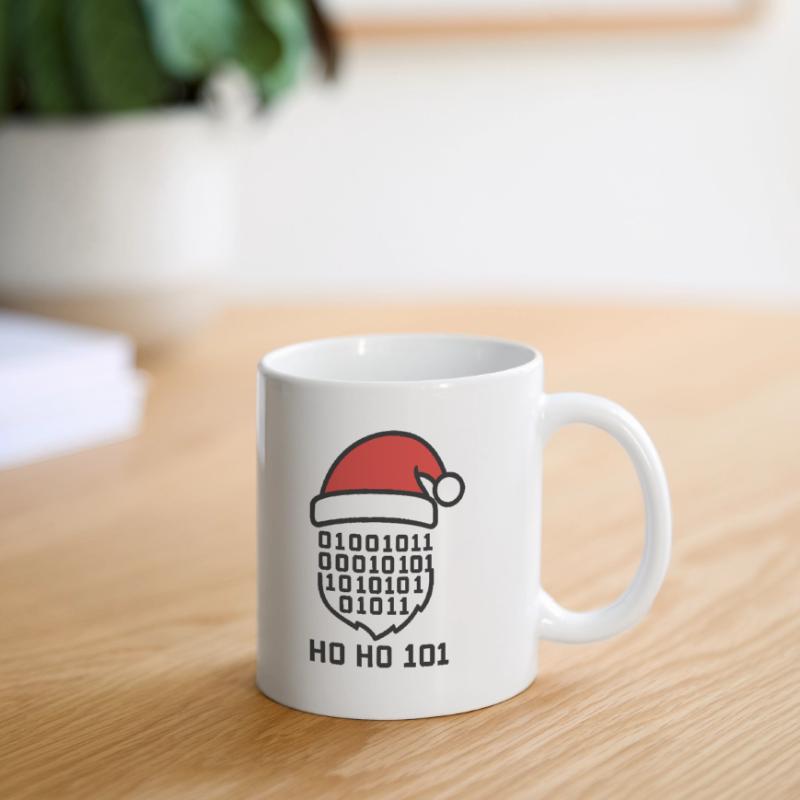 Weihnachtscode mit Santa Hut Tasse