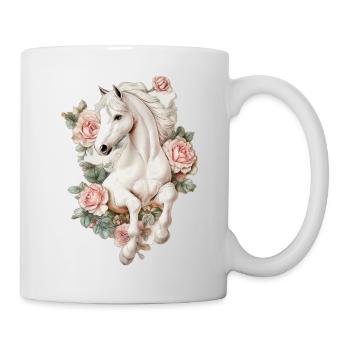 Cheval Vintage - Mug blanc - blanc - Droite