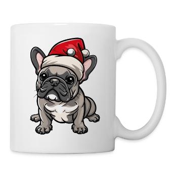 Buldog Français Chien Noël - Mug blanc - blanc - Droite
