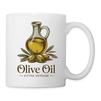 Huile d’olive - Mug blanc - blanc - Droite