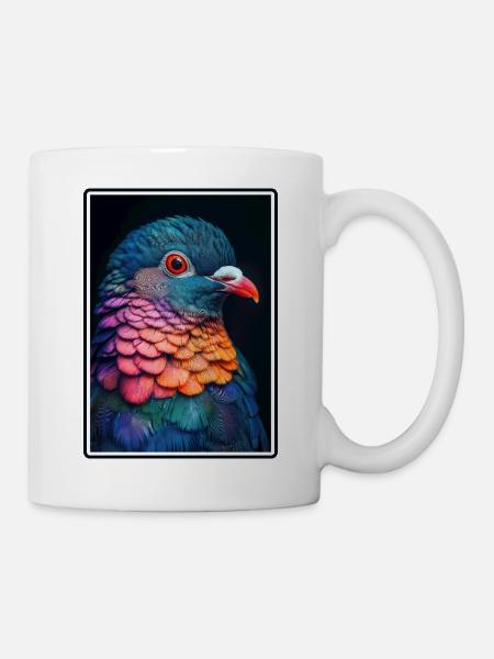 Tauben Taube - Tasse - Weiß