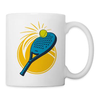 Conception de la Powerball de Padel Tennis - Mug blanc - blanc - Droite