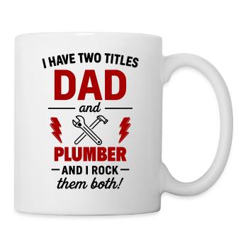 Papa and Plumber – I Rock Both Tracks - Mug - white - Right