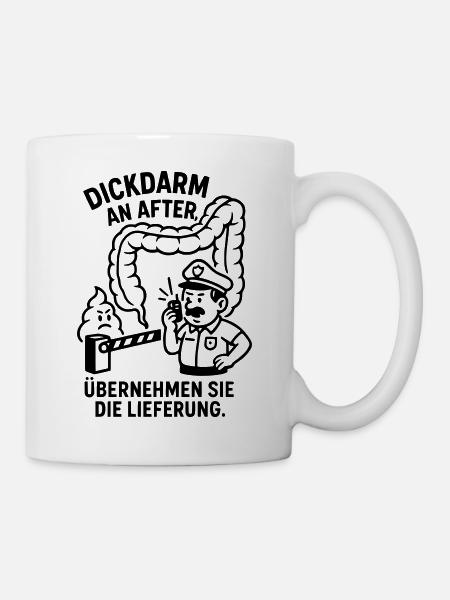 dickdarm an after lustig kinder bild verdauung wc - Mugg - vit