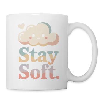 Stay Soft – Vintage Cloud - Mug - white - Right