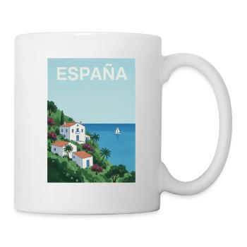 Spanish coastal idyll - Mug - white - Right
