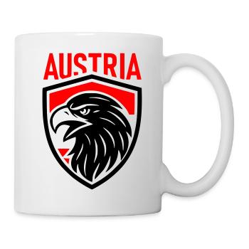 Österreich Adler Wappen AUSTRIA - Tasse - Weiß - Rechts