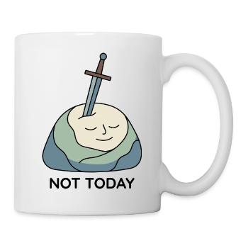 Not Today Excalibur Stein - Tasse - Weiß - Rechts