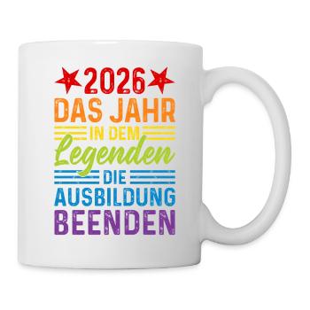 2026 Year Legends Finish Education - Mug - white - Right