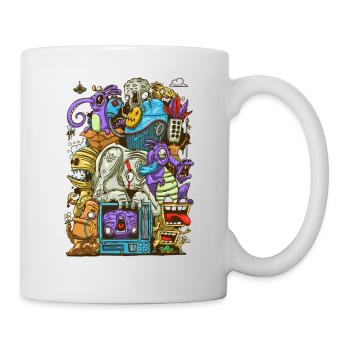 Le Monde de la Folie - Mug blanc - blanc - Droite