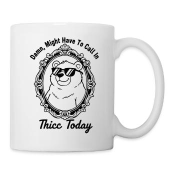 Chill Bear in Ornate Frame - Mug - white - Right