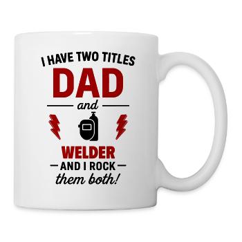 Dad Welder Gift Christmas Father's Day - Mug - white - Right