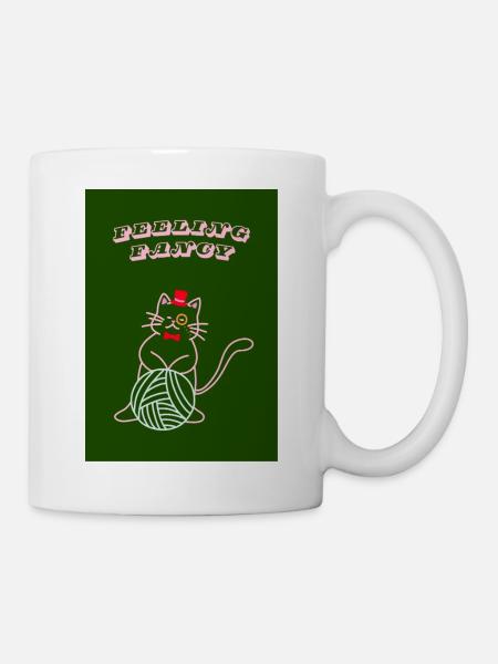 Cat Feeling Fancy - Mug - white