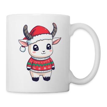 Noël de la chèvre de montagne - Mug blanc - blanc - Droite