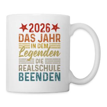 2026 Year Legends Finish Realschule - Mug - white - Right