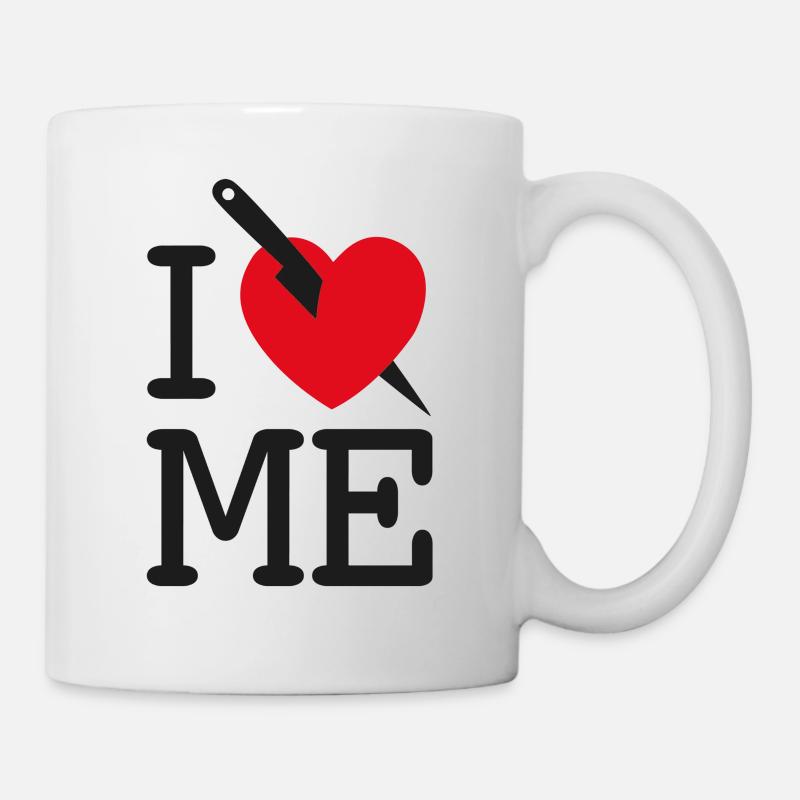 JE M’AIME - JE ME DÉTESTE ! - Mug blanc - blanc
