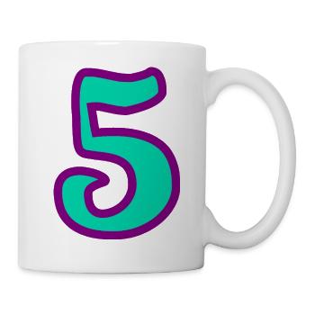 5. ANNIVERSARY. 5 YEARS. 5th ANNIVERSARY - Mug - white - Right
