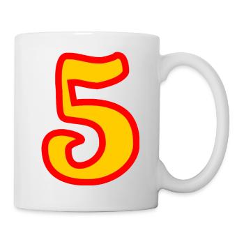 5. ANNIVERSARY. 5 YEARS. 5th ANNIVERSARY - Mug - white - Right