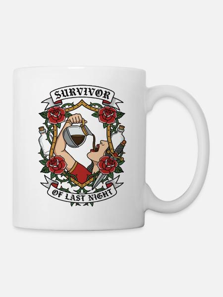 Survivor of Last Night - Tasse - Weiß